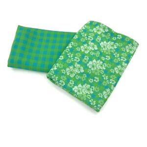 60’s 70’s vintage mid weight coordinated fabric set